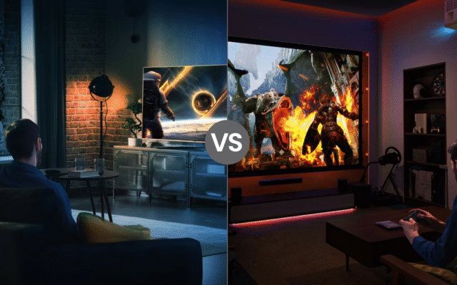 مقایسه تلویزیون و ویدیو پروژکتور