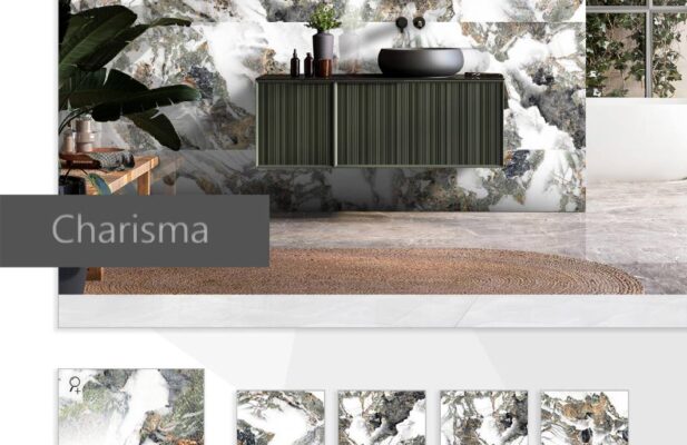 سرامیک کاریزما ۶۰*۱۲۰ براق طوطیا سرام