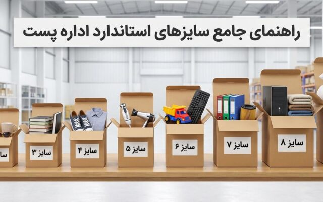 راهنمای جامع سایزهای استاندارد اداره پست؛ کدام کارتن برای محصول شما مناسب است؟