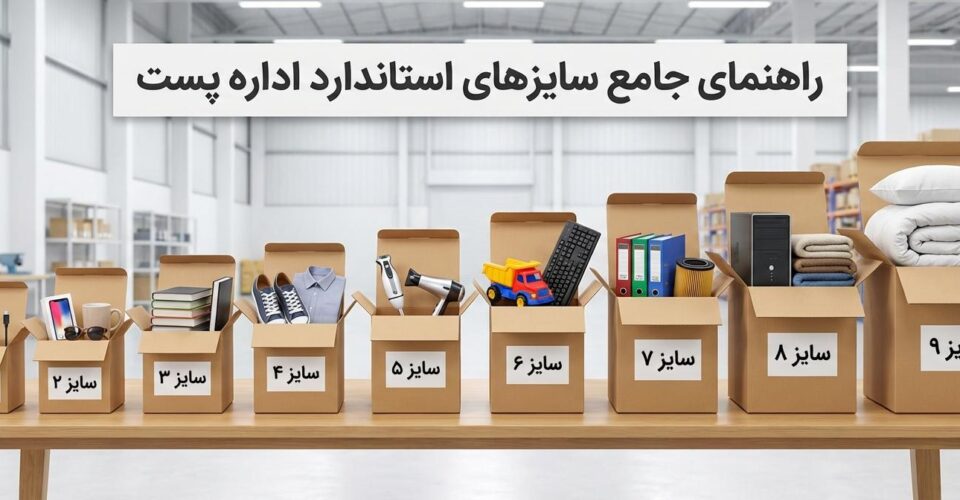 راهنمای جامع سایزهای استاندارد اداره پست؛ کدام کارتن برای محصول شما مناسب است؟