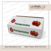 کارتن انار صادراتی ، لیبل انار